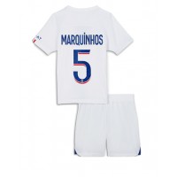 Paris Saint-Germain Marquinhos #5 Tredje sæt Børn 2022-23 Kortærmet (+ Korte bukser)